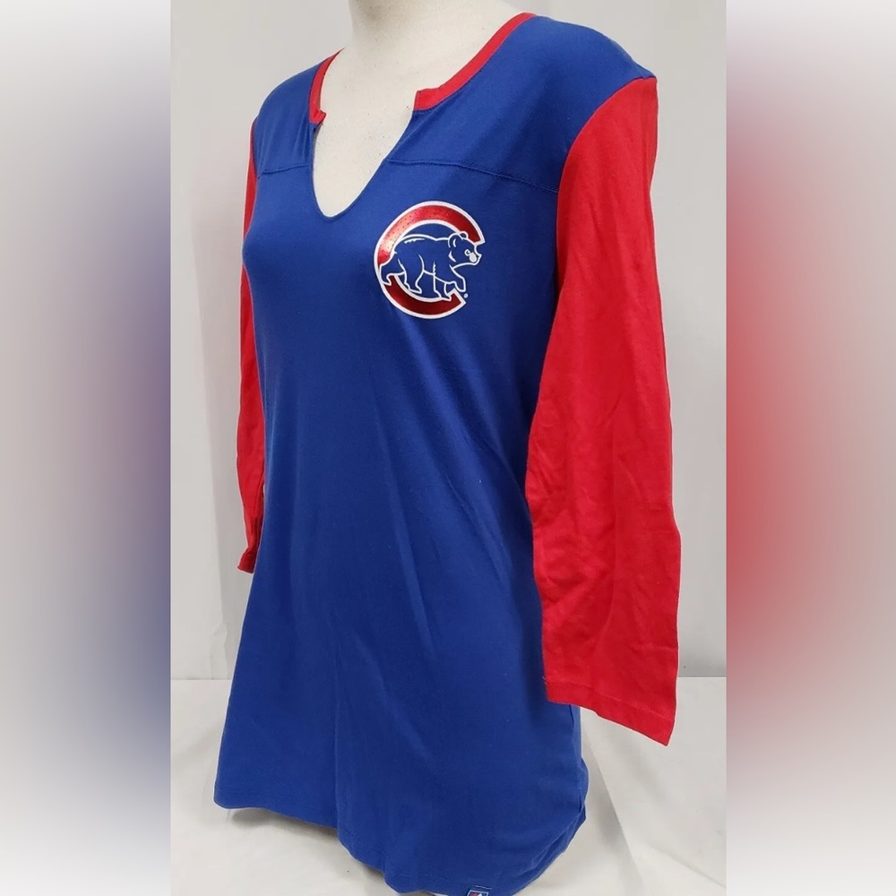 Majestic Chicago Cubs 3/4 sleeve women size small